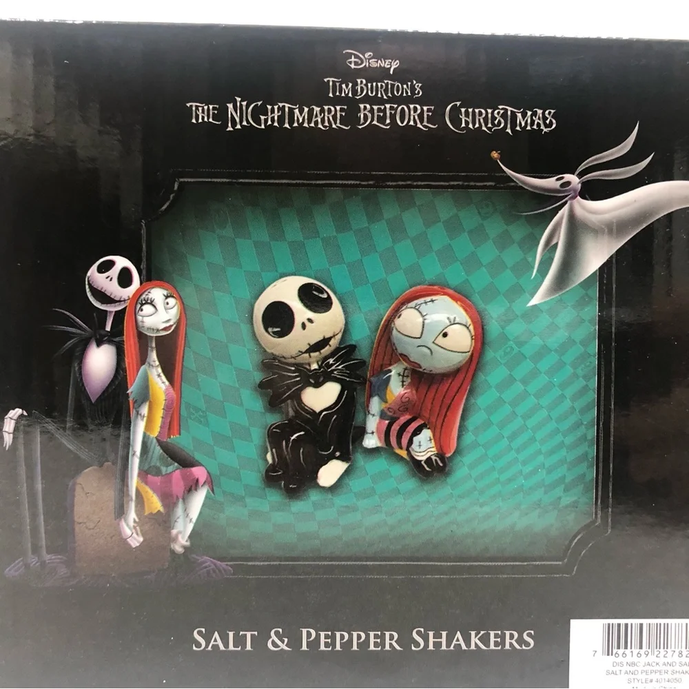 Jack/Sally Salt & Pepper Shakers NWT